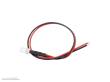 Schönwitz 51235 - 10 Stück LED 5mm klar mit Anschlusskabel und Widerstand rot