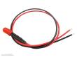 Schönwitz 51242 - 10 Stück LED 5mm eingefärbt mit Anschlusskabel und Widerstand rot diffus