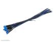 Schönwitz 51245 - 10 Stück LED 5mm eingefärbt mit Anschlusskabel und Widerstand blau diffus