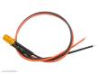 Schönwitz 51246 - 10 Stück LED 5mm eingefärbt mit Anschlusskabel und Widerstand orange diffus