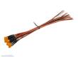 Schönwitz 51246 - 10 Stück LED 5mm eingefärbt mit Anschlusskabel und Widerstand orange diffus