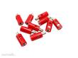 Schönwitz 51396 - 10 Stück Querlochstecker Bananenstecker 2,6mm rot
