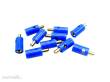 Schönwitz 51397 - 10 Stück Querlochstecker Bananenstecker 2,6mm blau