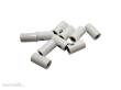Schönwitz 51404 - 10 Stück Querlochstecker Buchse Kupplung Muffe 2,6mm weiß