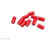 Schönwitz 51405 - 10 Stück Querlochstecker Buchse Kupplung Muffe 2,6mm rot