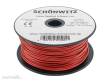 Schönwitz 51505 - 50 Meter Miniaturkabel Litze LIY 0,50mm² rot