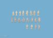 Peco 5156 - Verschiedene unbemalte Figuren Set A