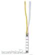 Viessmann 5159 - Mini LED-Leuchtstreifen 2,3 mm breit, mit 5 LEDs weiß, 4 Stück