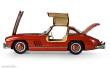 iXO COLLECTIONS 520010114 - 1:8 IXO Mercedes 300 SL Rot