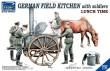 Riich Models RV35045 - German Field Kitchen with Soliders(cook &three German soldiers,food containers in 1:35