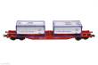 B-Models 54.121 - Sgns + Tankcontainer, DB Cargo - United Transport Containerwagen