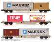 B-Models 54.300 - Set 1 : Maersk - MSC Containerwagen