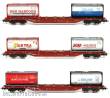 B-Models 54.303 - Containertragwagen Set 4 : NMBS Set