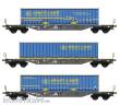 B-Models 54.304 - 3-teiliges Set Containerwagen GTS ´Alberti e Santi´ - Ep.VI
