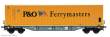 B-Models 54.413 - Containertragwagen F-Ersa + P&O yellow