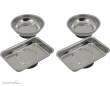 Schönwitz 54017 - Mini Magnetschalen Set 4 Teile 2x Schale Rund 2x Schale Eckig
