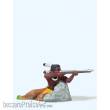 Preiser 54617 - 1:25 Indianer, a.Fels liegend