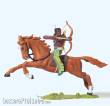 Preiser 54655 - 1:25 Indianer, reitend
