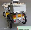 Prehm-Miniaturen 550120 - 550120 Schweizer Postfahrzeug mit Anhänger und Postboten