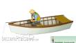 Prehm-Miniaturen 550140 - Ruderboot mit Angler