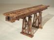 Hack Brücken 55050 - Holzbrücke 30cm, mit 2 Stützen, braun - Typ HO30