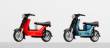 Kres 55062020 - Komplettmodelle 2x Simson SR50, kirschrot und blau