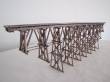 Hack Brücken 55200 - Holzbrücke 90cm, 3-stugig mit 11 Stützen, braun - Typ HO90