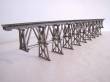 Hack Brücken 552190 - Holzbrücke 90cm, 2-stugig mit 11 Stützen, braun - Typ HO90-B
