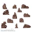 AK Interactive AKBIT0003 - ROCKS & TORS - BASING BITS 12 pieces