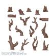 AK Interactive AKBIT0006 - DEAD TREE BASING - BASING BITS 17 pieces