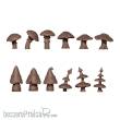 AK Interactive AKBIT0022 - GIGANT MUSROOMS - BASING BITS 12 pieces