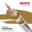 AK Interactive AKMQ027 - BONE BROWN - QUICK MARKER (Box 6 units)