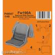 CMK 129-P48047 - Fw190A Seat and Side Section Back Armour (w/o harness) for Eduard