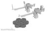 CMK 129-4507 - Lewis machine gun (two - with ring/bead and reflector gun sights) for Airfix