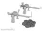 CMK 129-4507 - Lewis machine gun (two - with ring/bead and reflector gun sights) for Airfix