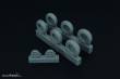 Brengun BRL48097 - Spitfire 4 spoke wheels set (3 types of tires)