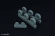 Brengun BRL48097 - Spitfire 4 spoke wheels set (3 types of tires)