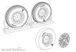 Brengun BRL48113 - F4U Corsair Diamond Thread Wheels set