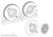 Brengun BRL48115 - F4U Corsair Ribbed Thread Wheels set