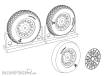 Brengun BRL48117 - F4U Corsair Cross Thread Wheels set
