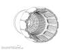 Brengun BRL48126 - F-16C-D block 40-50 GE F110 engine nozzle (Tamiya)