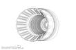 Brengun BRL48127 - F-16C-D block 42-52 P&W F100 engine nozzle (Tamiya)