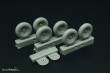 Brengun BRL72214 - P-47N Wheels (3 type of pattern)