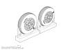 Brengun BRL72219 - F4U Corsair Ribbed Thread Wheels set