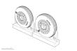 Brengun BRL72219 - F4U Corsair Ribbed Thread Wheels set