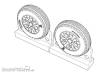 Brengun BRL72220 - F4U Corsair Ribbed-Diamond Thread Wheels set