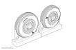 Brengun BRL72220 - F4U Corsair Ribbed-Diamond Thread Wheels set