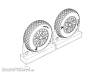 Brengun BRL72221 - F4U Corsair Cross Thread Wheels set