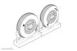 Brengun BRL72222 - F4U Corsair Late Ribbed Thread (late 50s) Wheels set