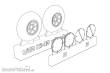 Brengun BRL32041 - Ki-43 Hayabusa Wheels